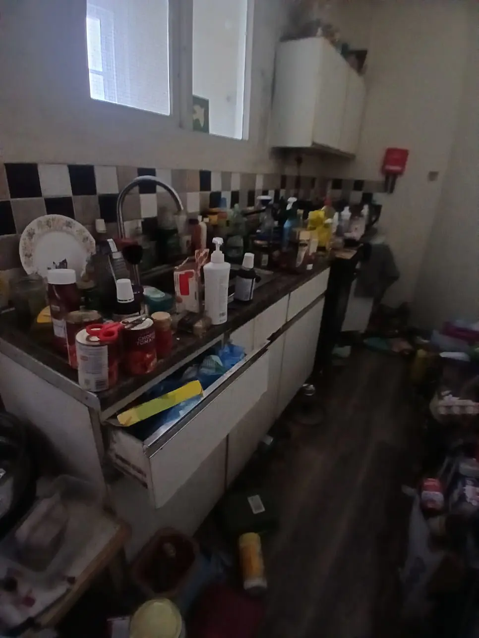 Before rubbish clearance in Launceston